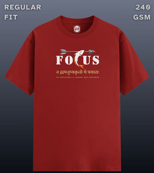 Focus - Regular Fit Dark T-shirt