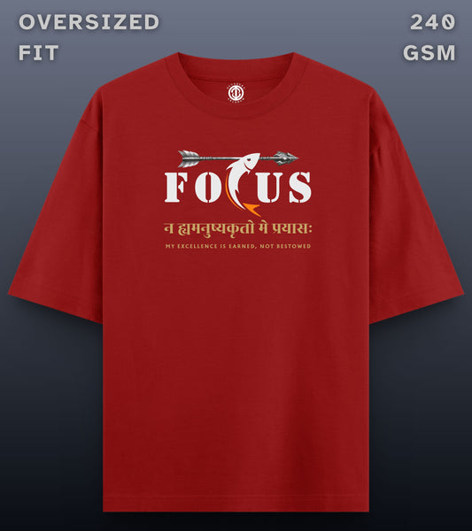 Focus - Oversized Dark T-shirt