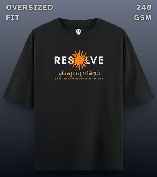 Resolve - Oversized Dark T-shirt