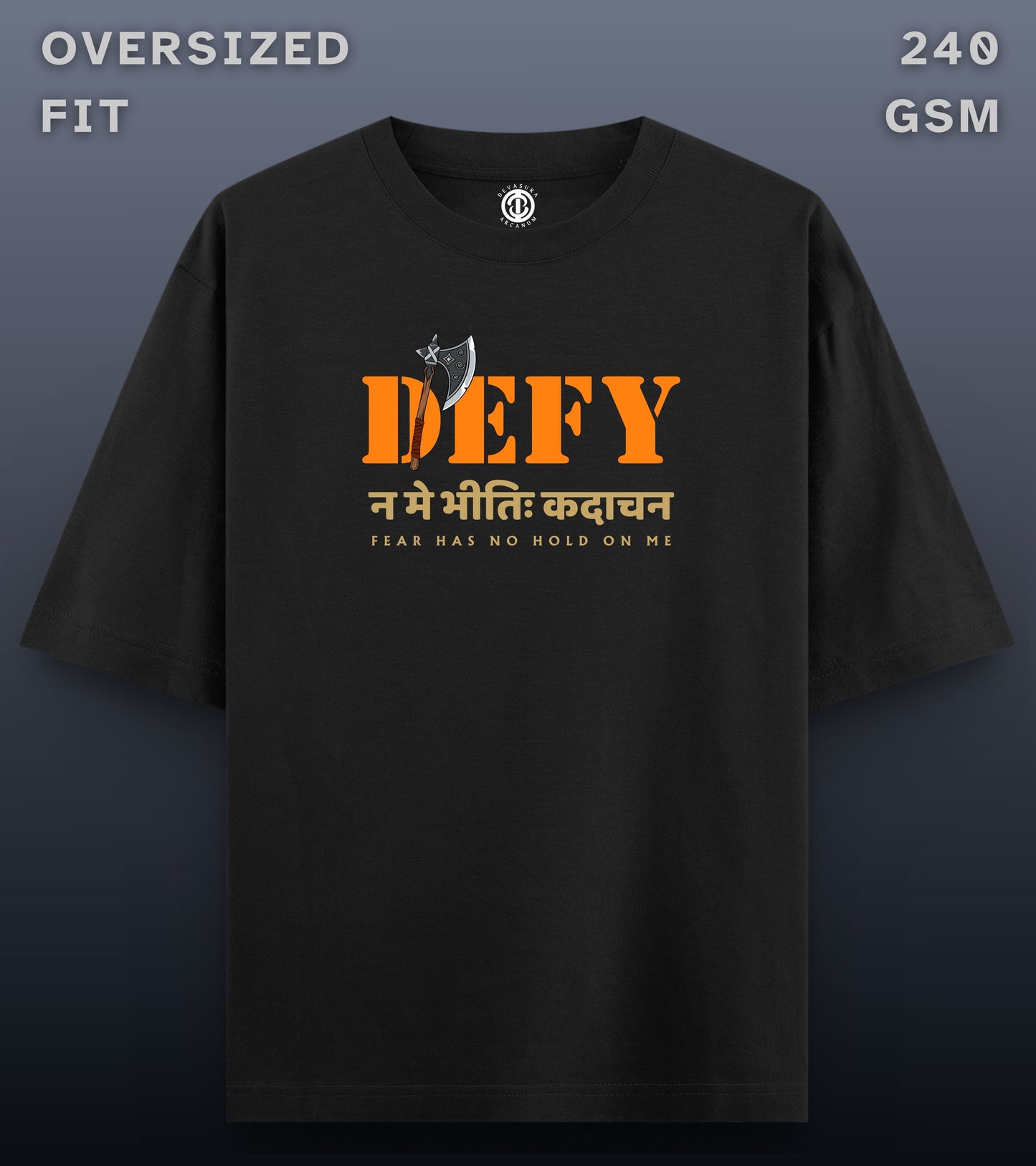 Defy - Oversized Dark T-shirt