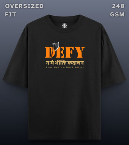 Defy - Oversized Dark T-shirt