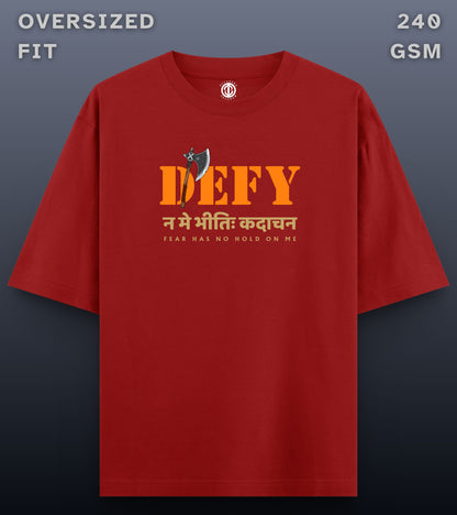 Defy - Oversized Dark T-shirt