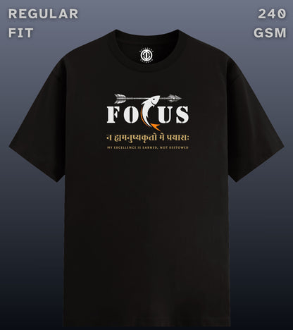 Focus - Regular Fit Dark T-shirt