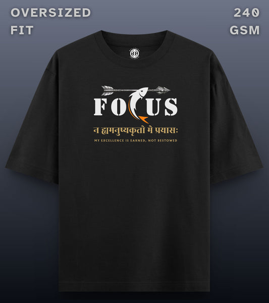 Focus - Oversized Dark T-shirt