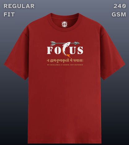 Focus - Regular Fit Dark T-shirt