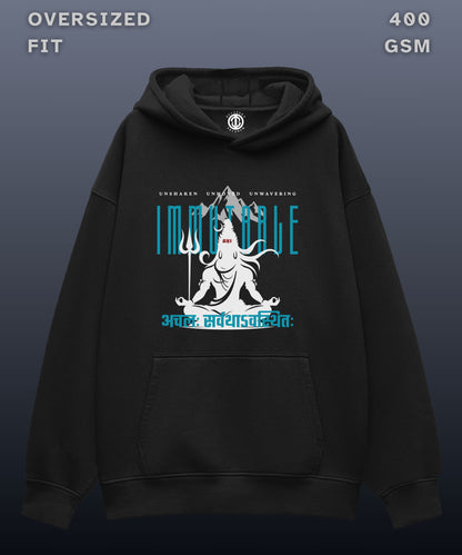Immutable - Oversized Black Hoodie