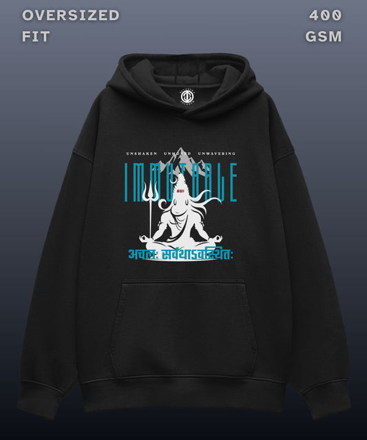 Immutable - Oversized Black Hoodie