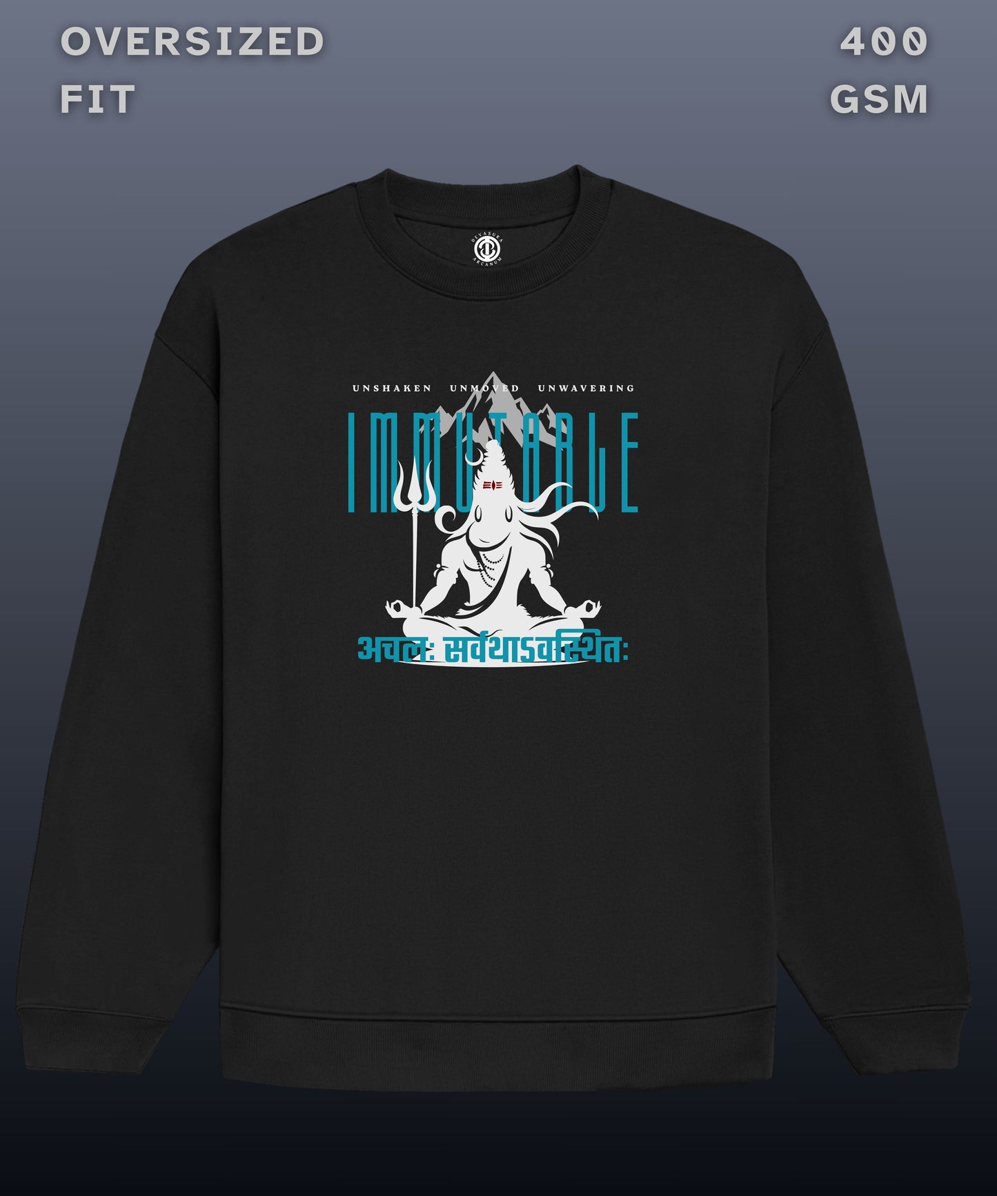 Immutable - Oversized Black Sweatshirt