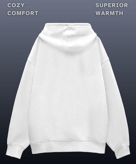 Immutable - Oversized White Hoodie