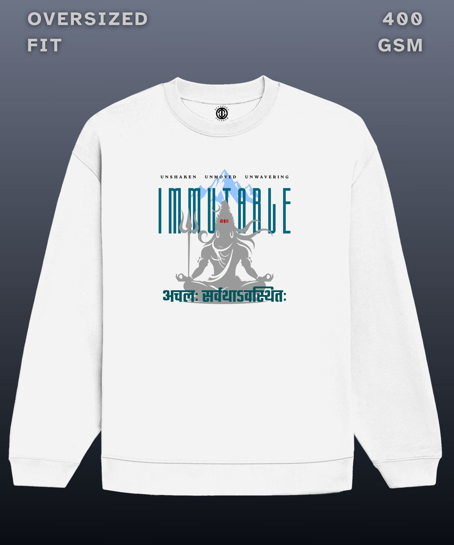 Immutable - Oversized White Sweatshirt