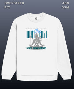 Immutable - Oversized White Sweatshirt