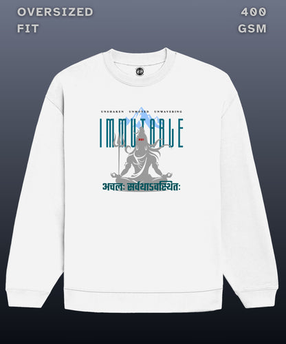 Immutable - Oversized White Sweatshirt