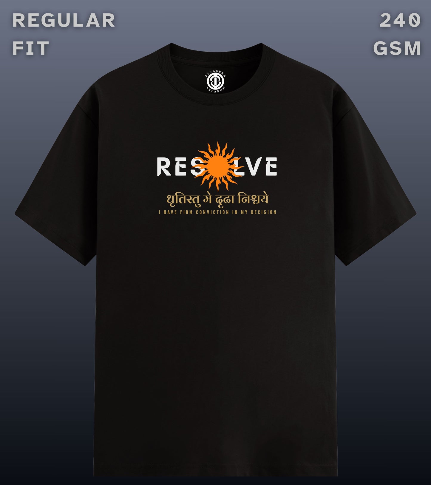 Resolve - Regular Fit Dark T-shirt