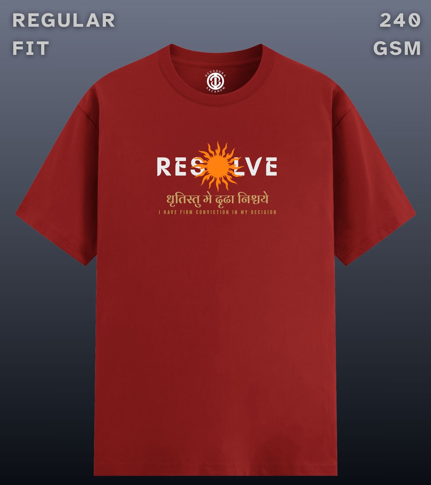 Resolve - Regular Fit Dark T-shirt