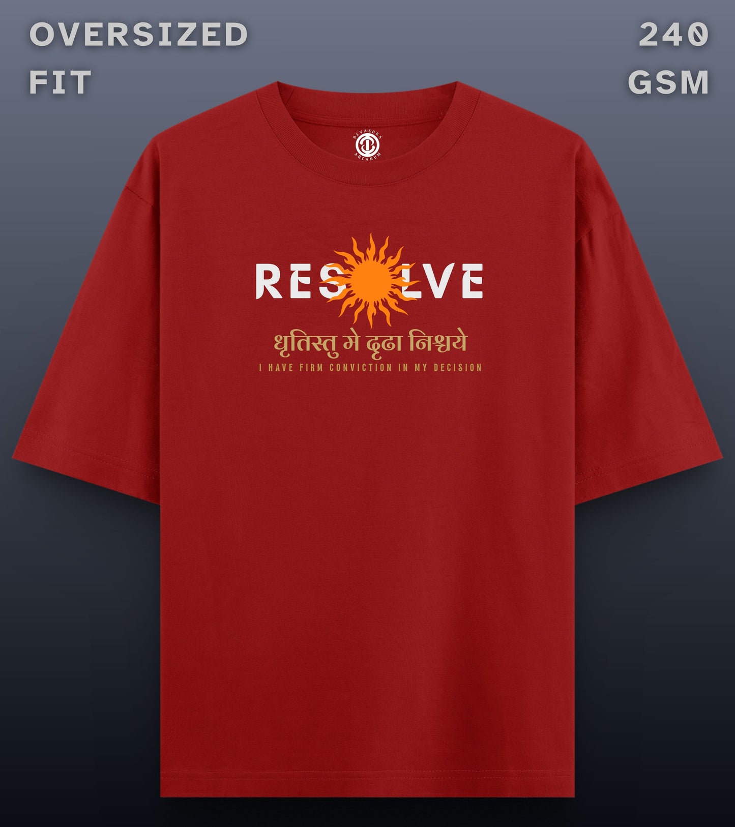 Resolve - Oversized Dark T-shirt