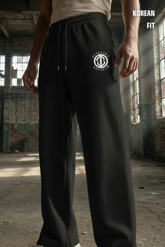 Arcanum Signature Black Korean Sweatpants