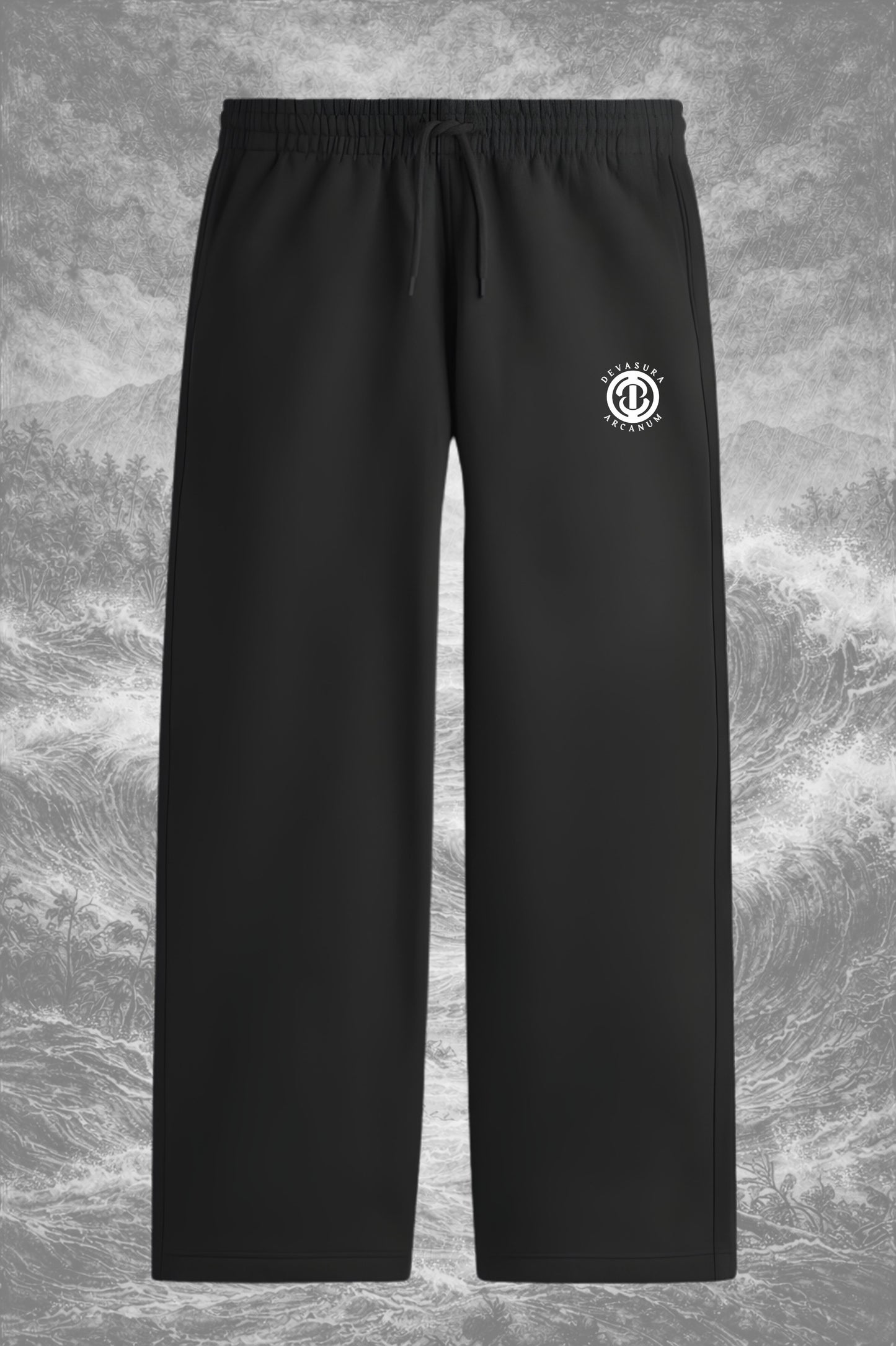 Arcanum Signature Black Korean Sweatpants