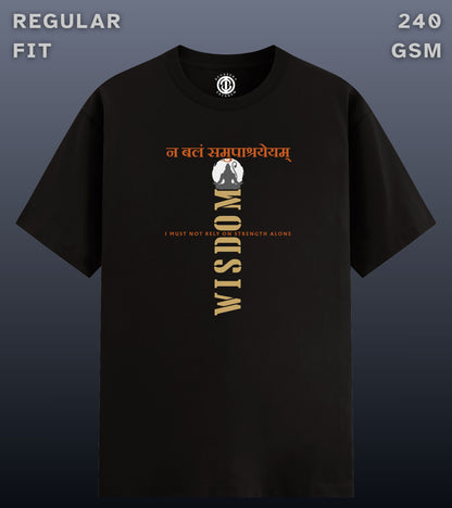 Wisdom - Regular Fit Dark T-shirt
