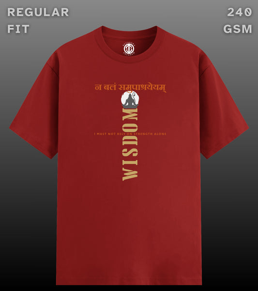 Wisdom - Regular Fit Dark T-shirt