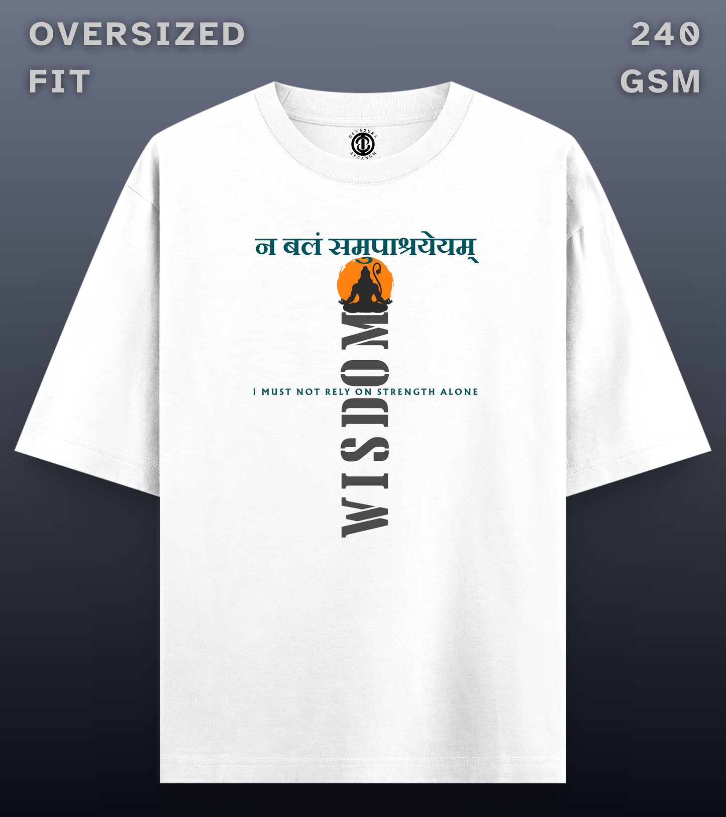 Wisdom - Oversized Light T-shirt